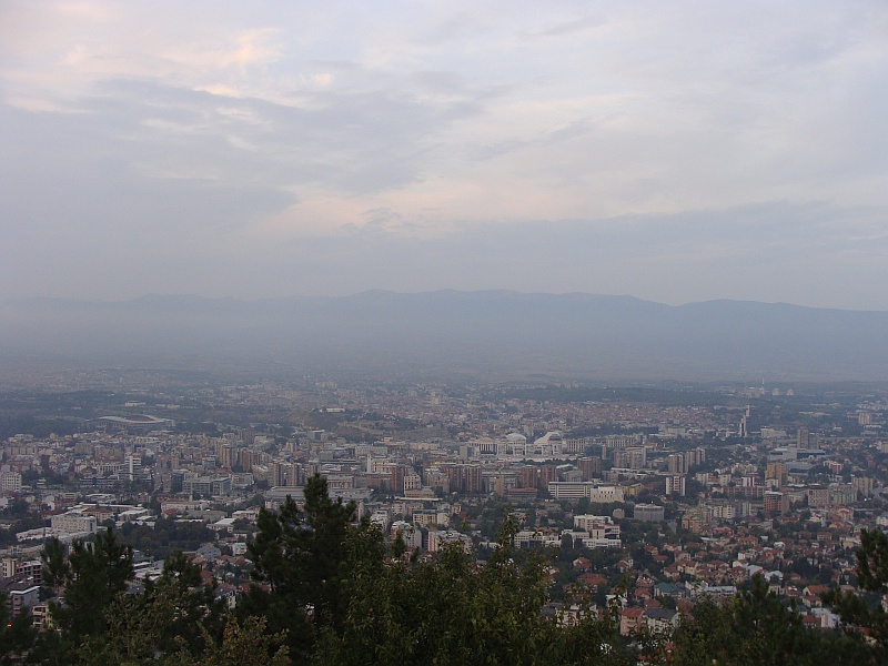 Widok na Skopje z Vodno